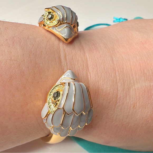 Kurt Geiger Gold and Lavender Cuff Bracelet - Picture 3 of 4